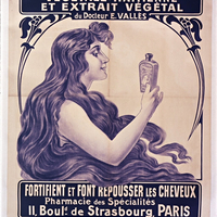 Anti-alopécine végétale haïtienne et extrait végétal du Docteur E. Vallés fortifient et font repousser les cheveux. Pharmacie des spécialités 11, Bould de Strasbourg, Paris
