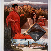 Cie des Chemins de Fer Andalous. L'Andalousie. Excursions à Grenade, Cordoue [...], Tanger