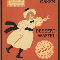 Leibniz-Keks. Dessert-Waffel. Keksfabrik H. Bahlsen Hannover