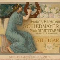 Pianos, Harmonium. Schiedmayer Pianofortefarbrik
