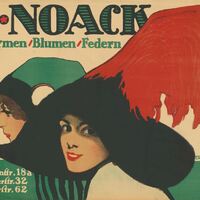 D. Noack Hutformen Blumen Federn